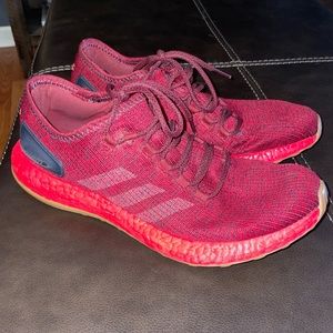 Adidas Pure Boost Trainers Sneaker BA8895 CUSTOMIZED BOOST Burgundy/red M-10
